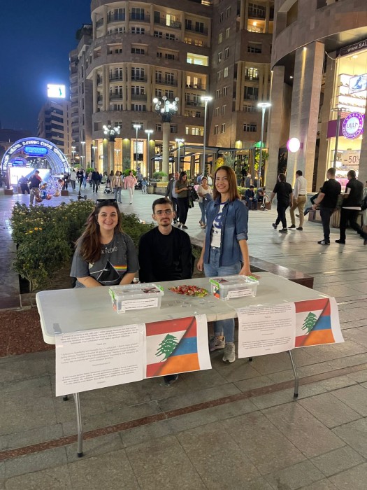 Lebanese in Armenia Organize symbolic donations, in solidarity with Lebanon